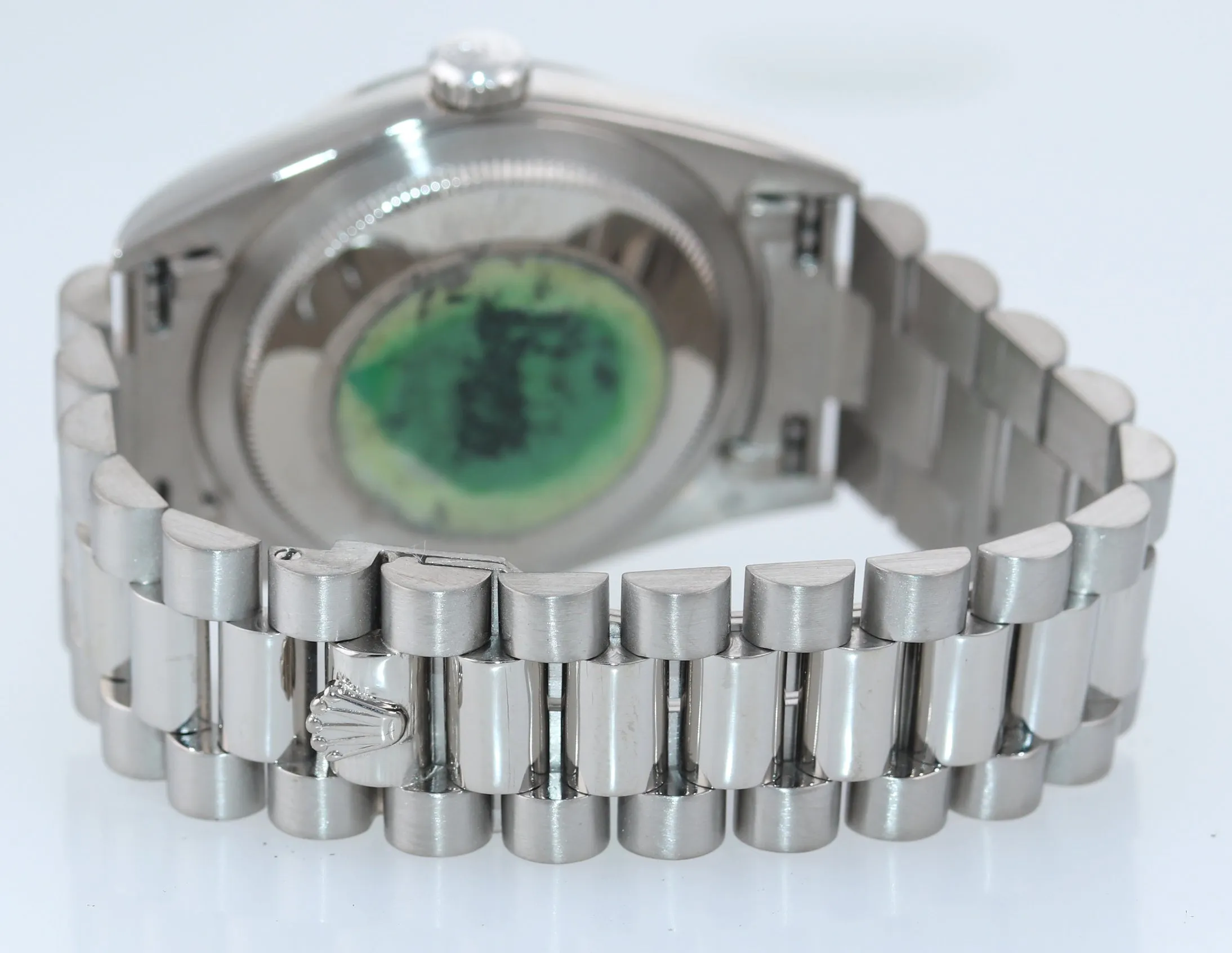Rolex Day-Date President 18239 18K White Gold double quickset 36mm Silver Watch