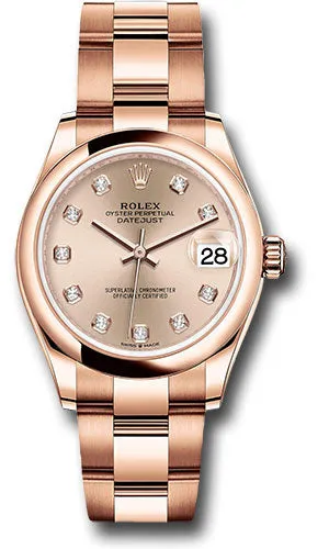 Rolex Everose Gold Datejust 31 Watch 278245 rsdo