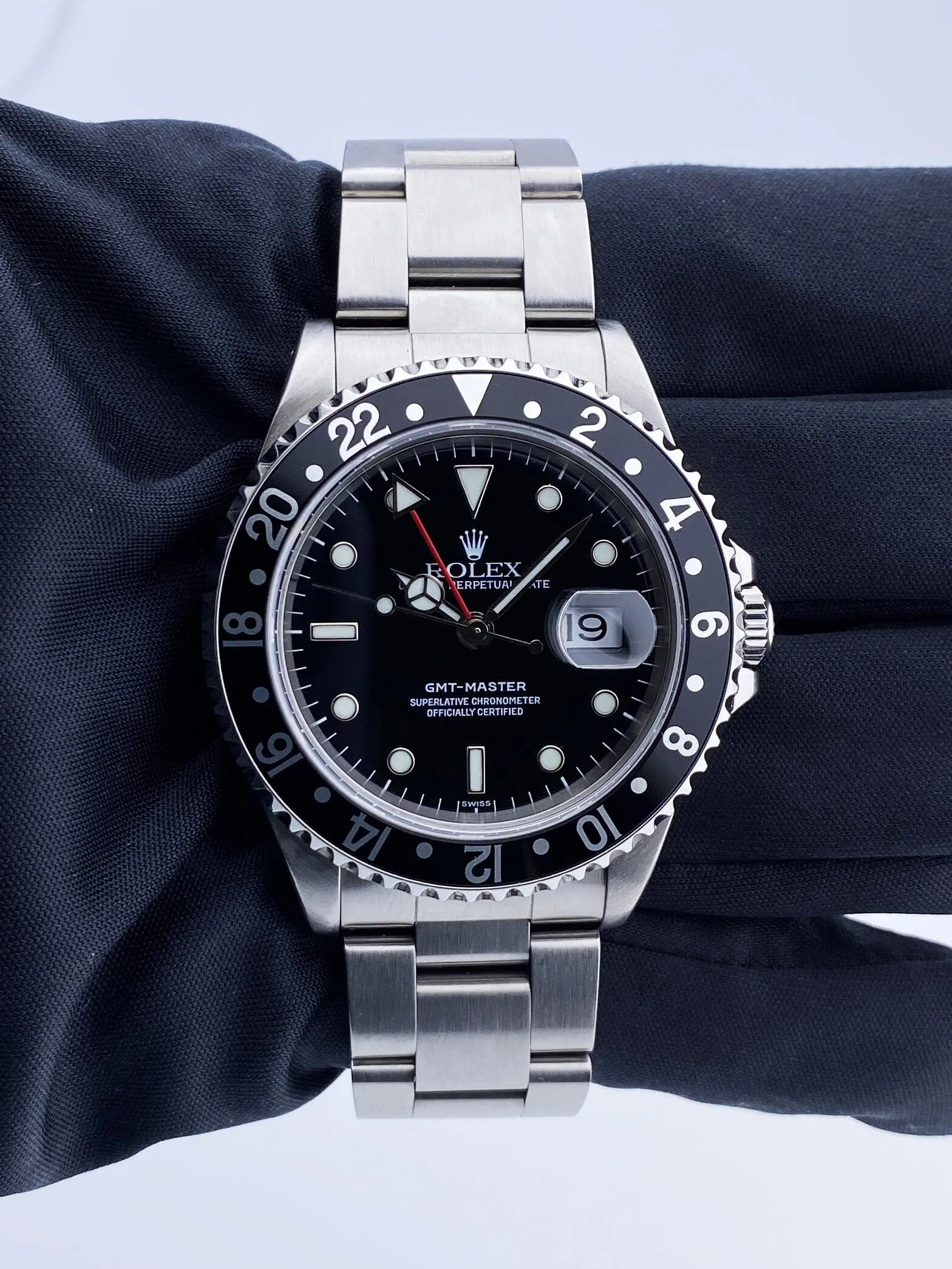Rolex GMT-Master 16700 Black Dial Stainless Steel Mens Watch