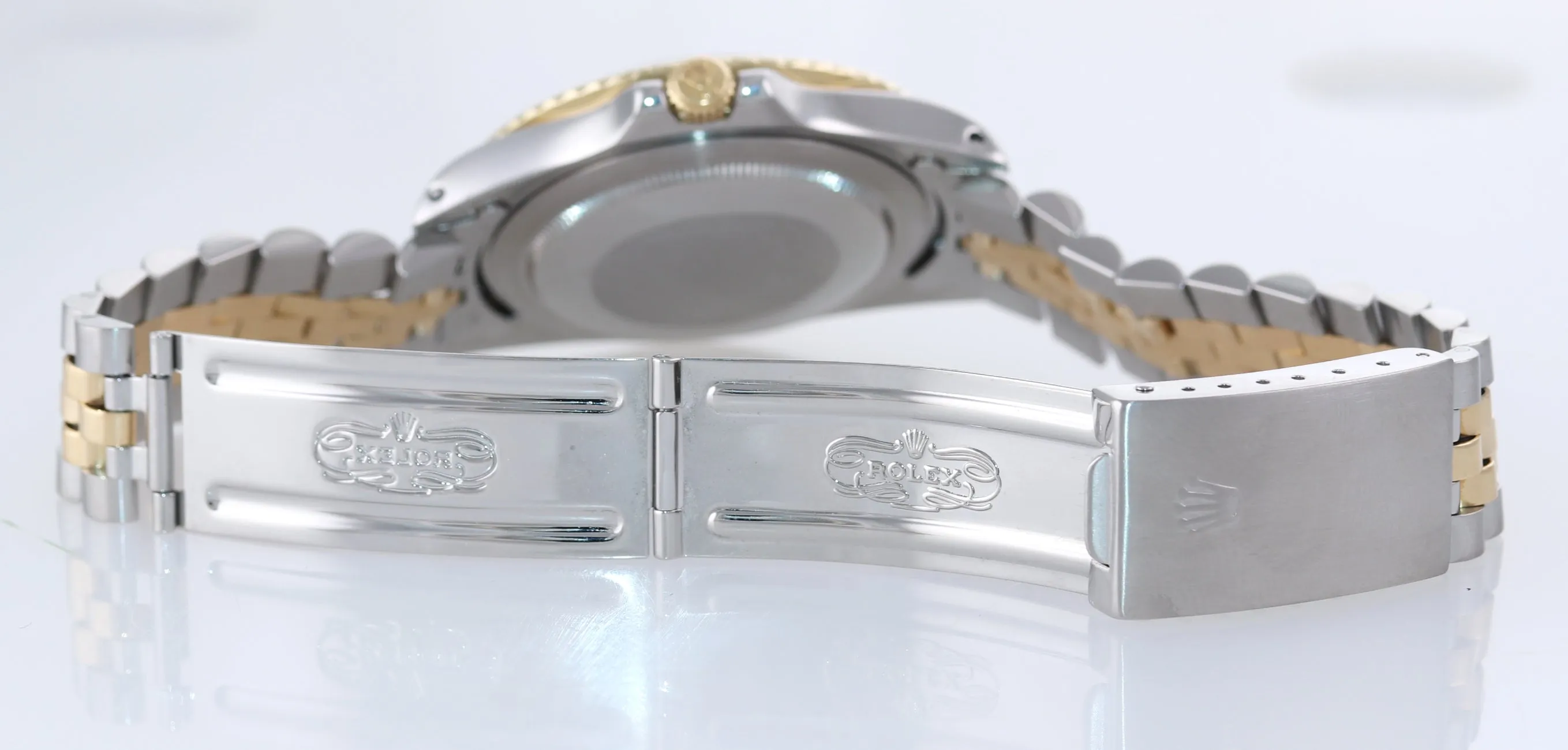 Rolex GMT-Master 16753 Jubilee Two-Tone Nipple Steel Yellow Gold Black Watch Box