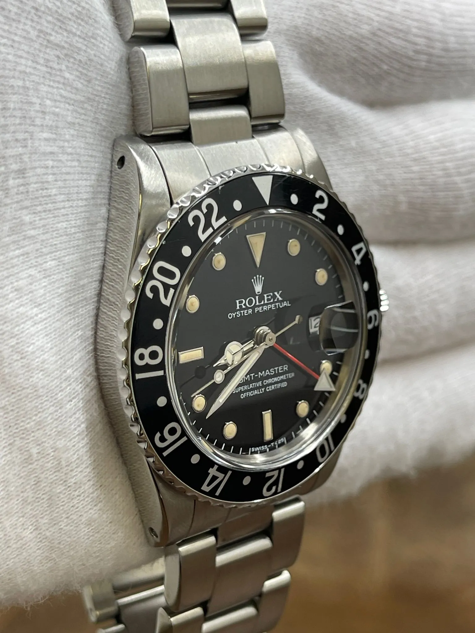 Rolex GMT Master 40mm Vintage 16750 Black Dial Automatic Watch