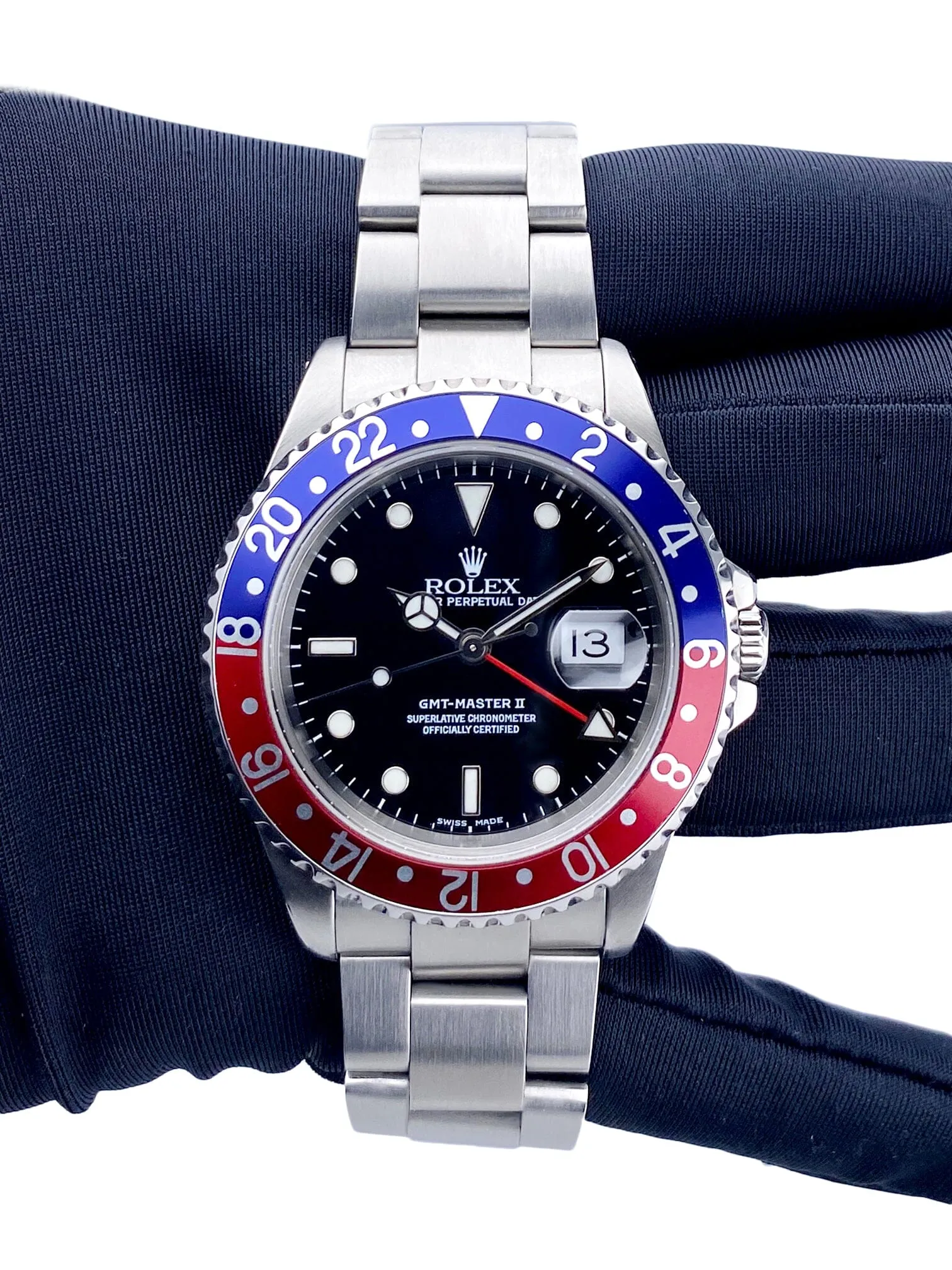 Rolex GMT Master II 16710 Pepsi Bezel Mens Watch