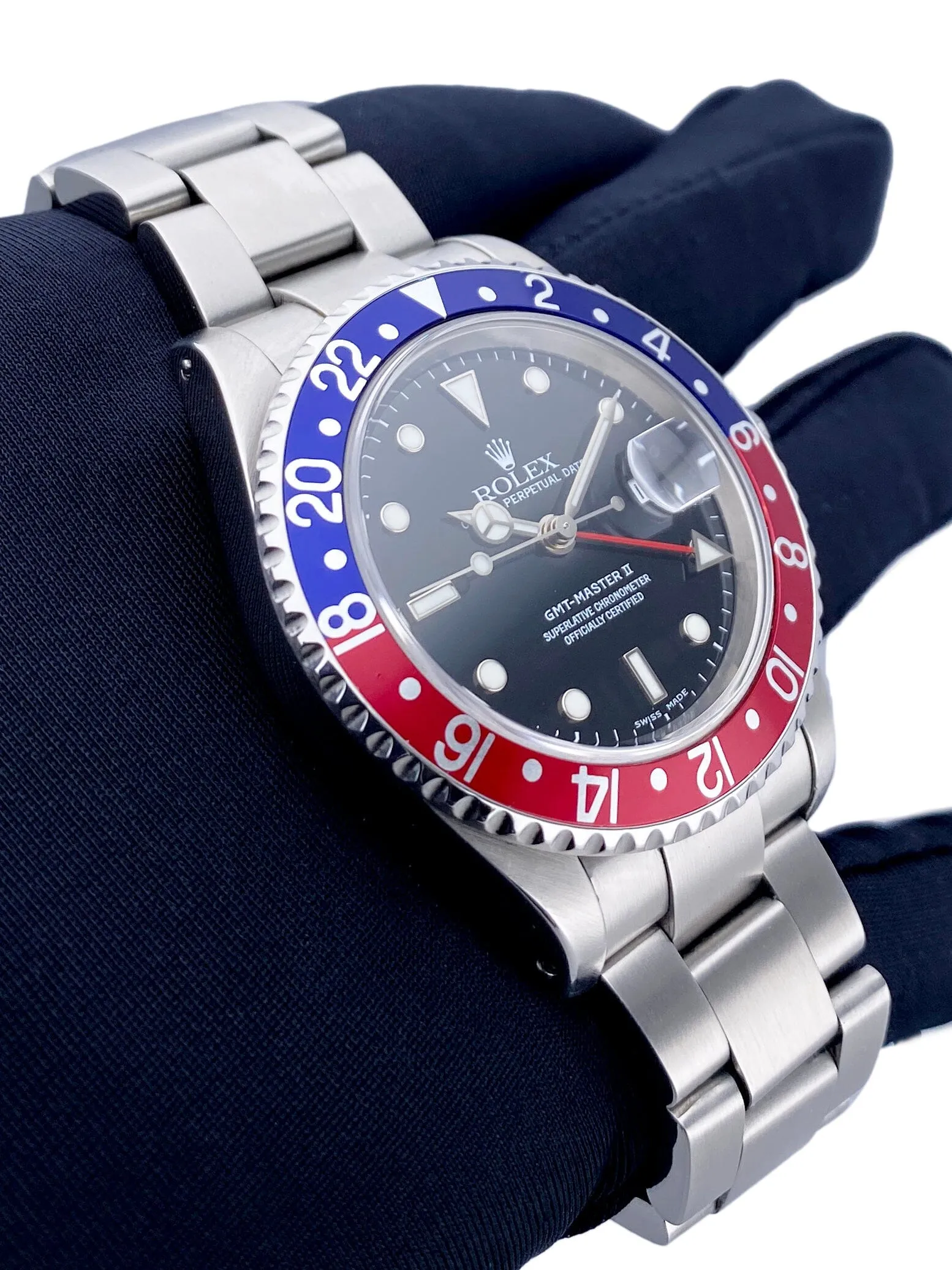 Rolex GMT Master II 16710 Pepsi Bezel Mens Watch