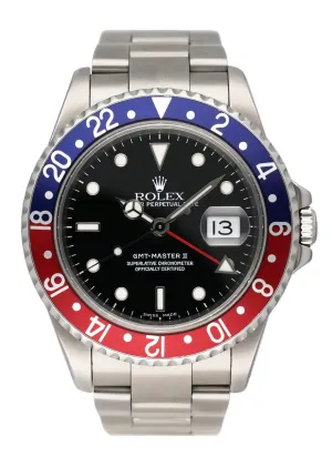 Rolex GMT Master II 16710 Pepsi Bezel Mens Watch