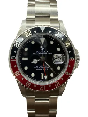 Rolex GMT Master II Coke SEL 16710 Black Dial Automatic Men's Watch