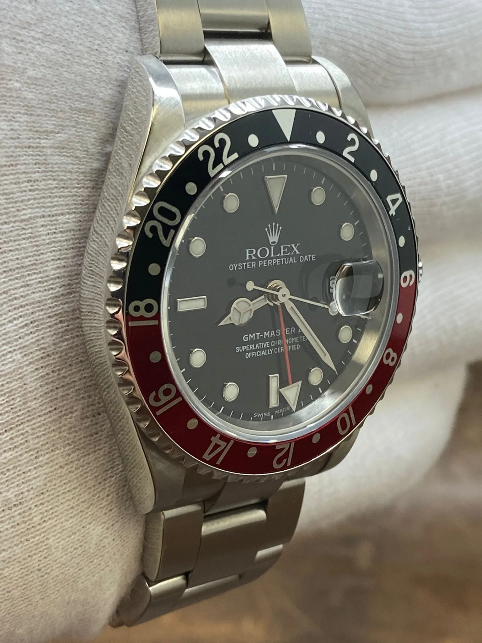 Rolex GMT Master II Coke SEL 16710 Black Dial Automatic Men's Watch