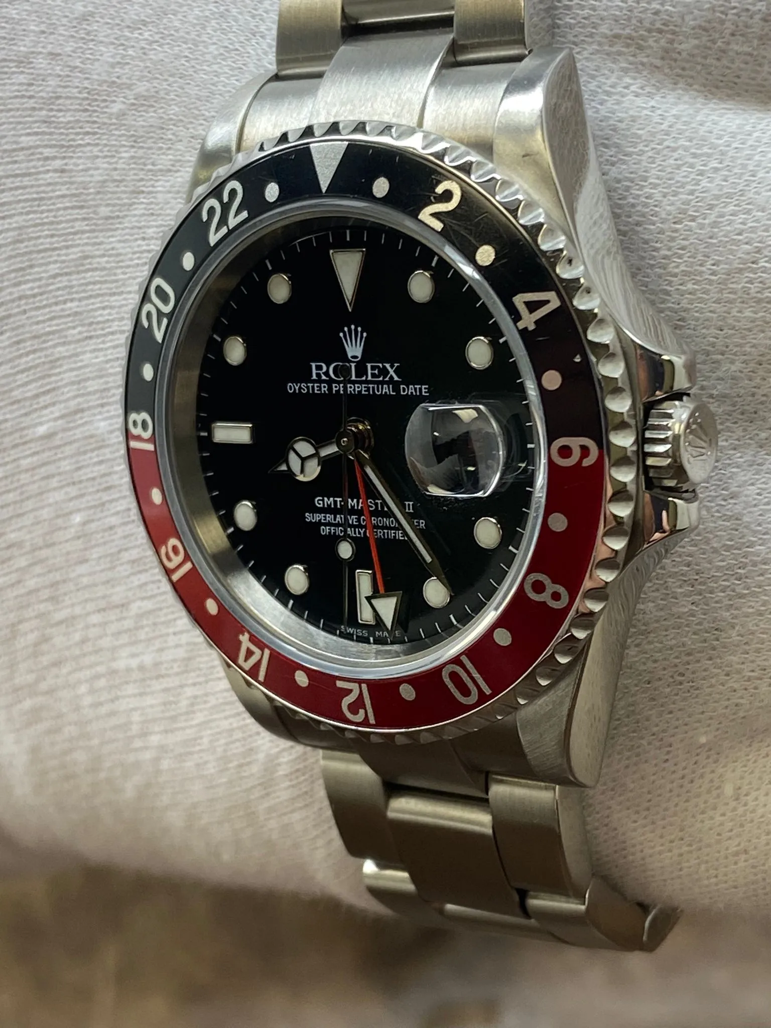 Rolex GMT Master II Coke SEL 16710 Black Dial Automatic Men's Watch