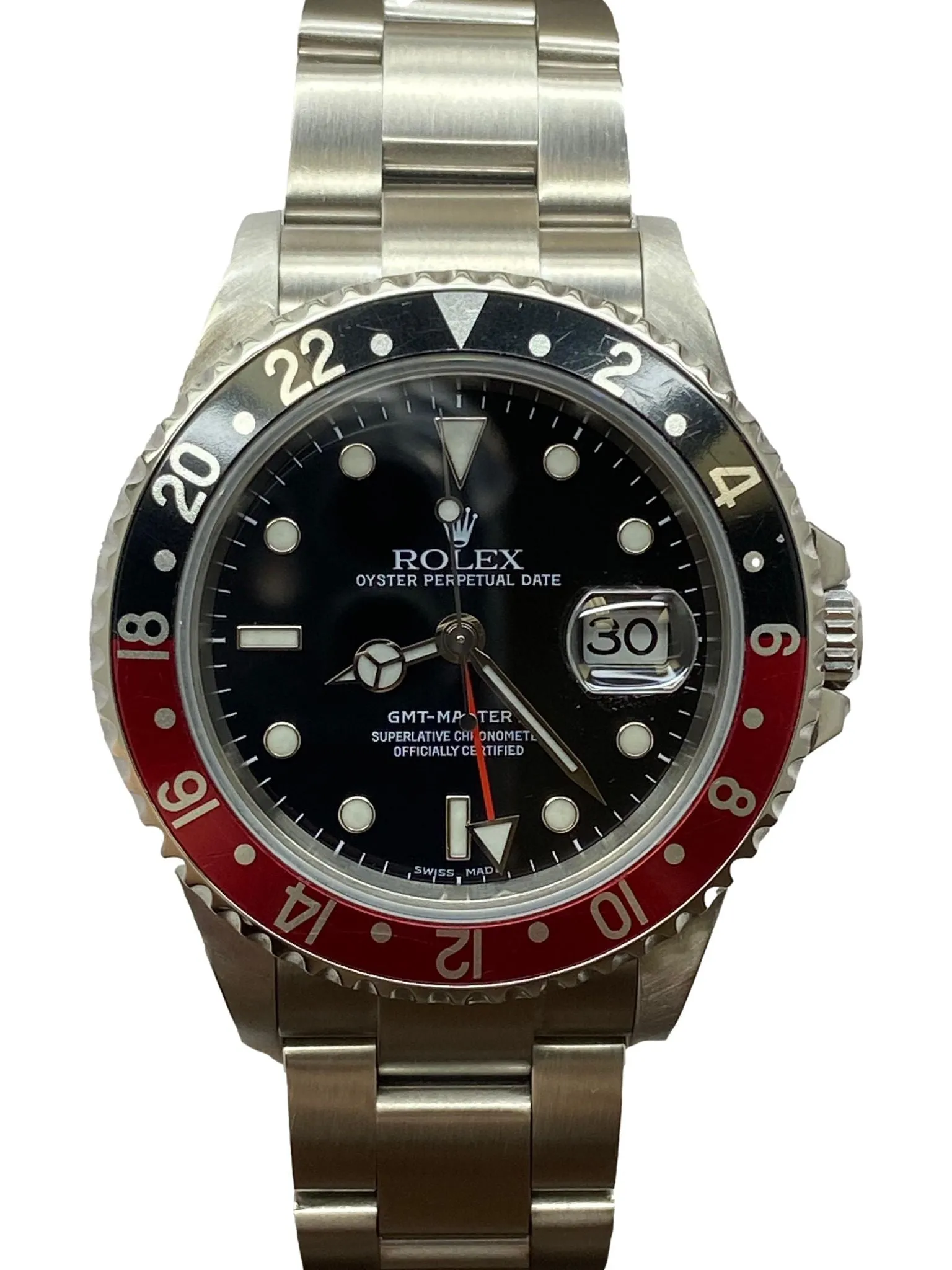 Rolex GMT Master II Coke SEL 16710 Black Dial Automatic Men's Watch