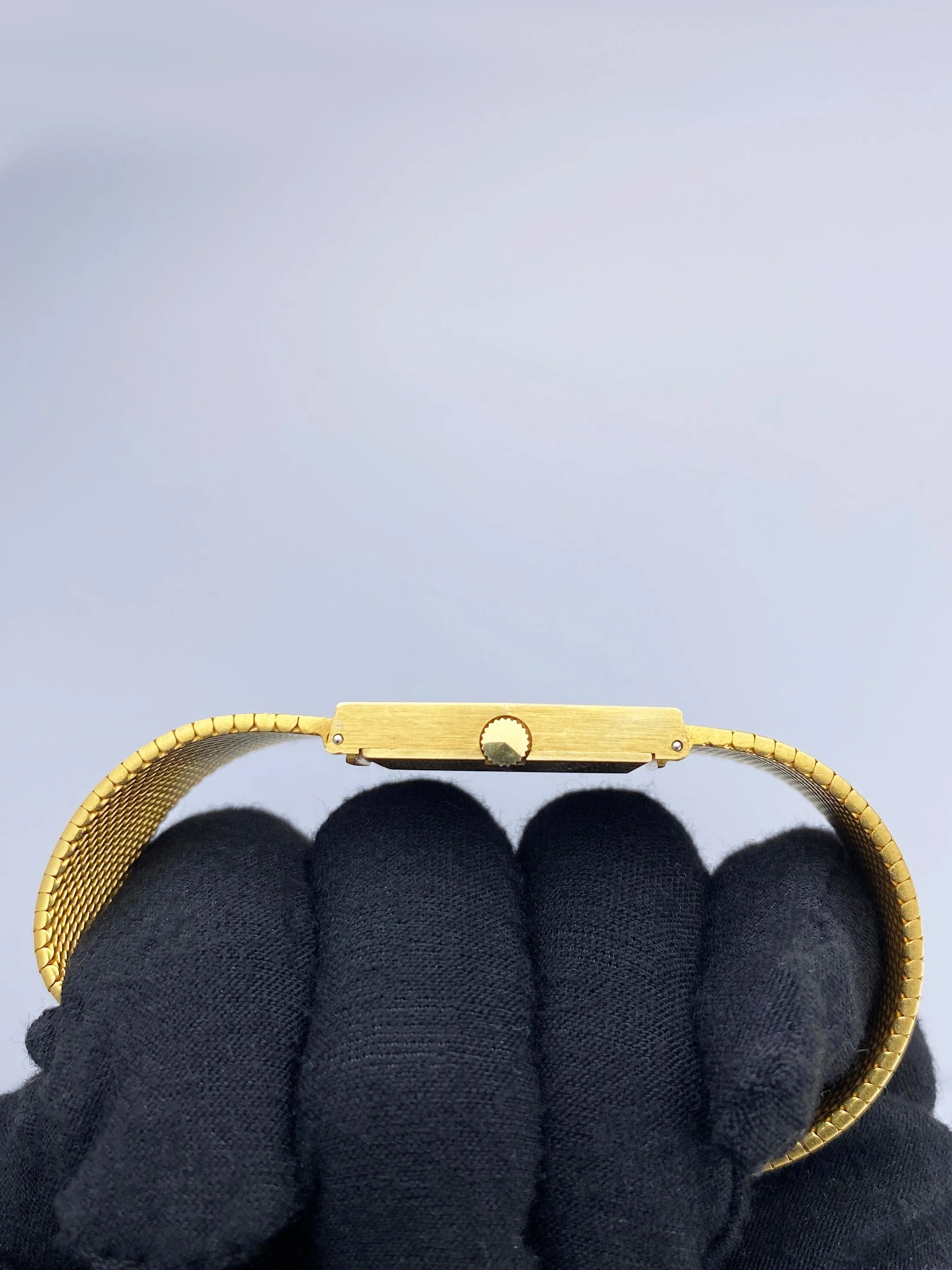 Rolex King Midas Cellini Red Dial Yellow Gold Ladies Watch