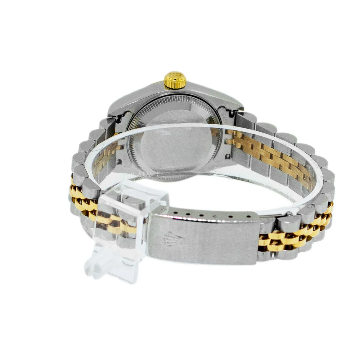 Rolex Lady-Datejust 26mm Yellow Gold & Steel Champagne Arabic Dial, Fluted Bezel 79173