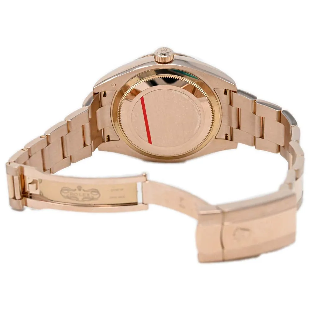Rolex Men's Sky-Dweller 18K Rose Gold Pink Sundust Roman Dial Watch Reference #: 326935