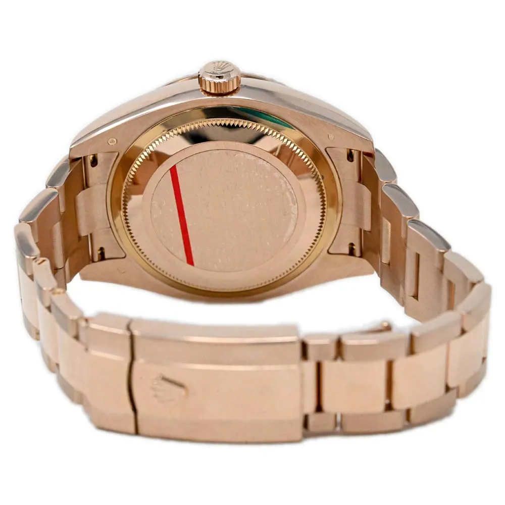 Rolex Men's Sky-Dweller 18K Rose Gold Pink Sundust Roman Dial Watch Reference #: 326935