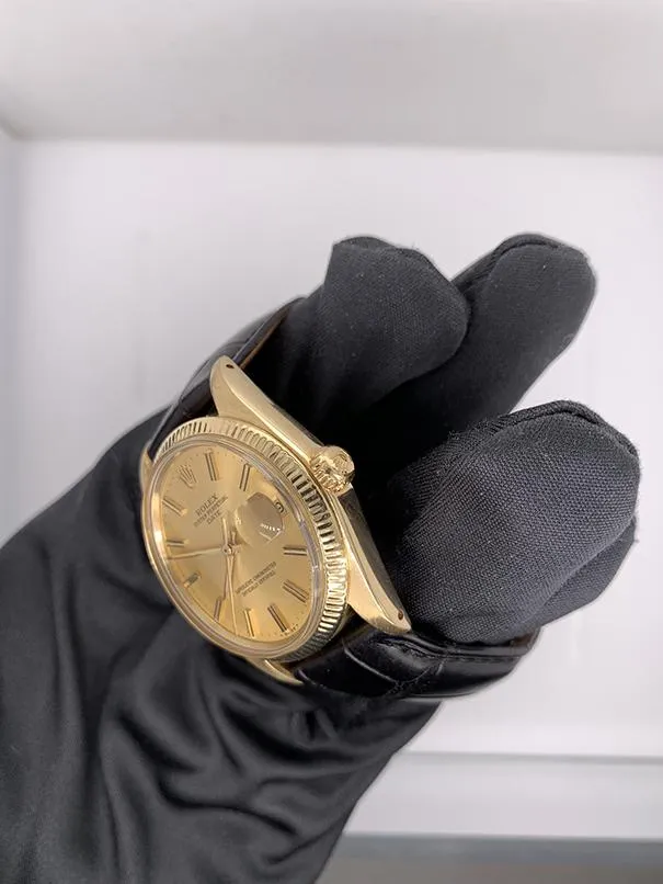 Rolex Oyster Perpetual Date 1503 18K Yellow Gold Vintage Watch