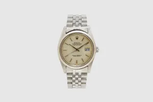 Rolex Oyster Perpetual Datejust with Linen Dial Box & Papers 1979