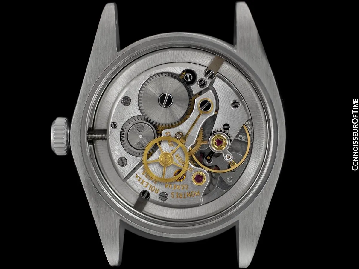 Rolex Oyster Precision Ref. 6427 Vintage Mens Watch - Stainless Steel & Diamonds