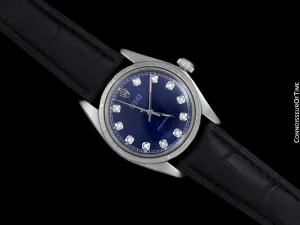 Rolex Oyster Precision Ref. 6427 Vintage Mens Watch - Stainless Steel & Diamonds