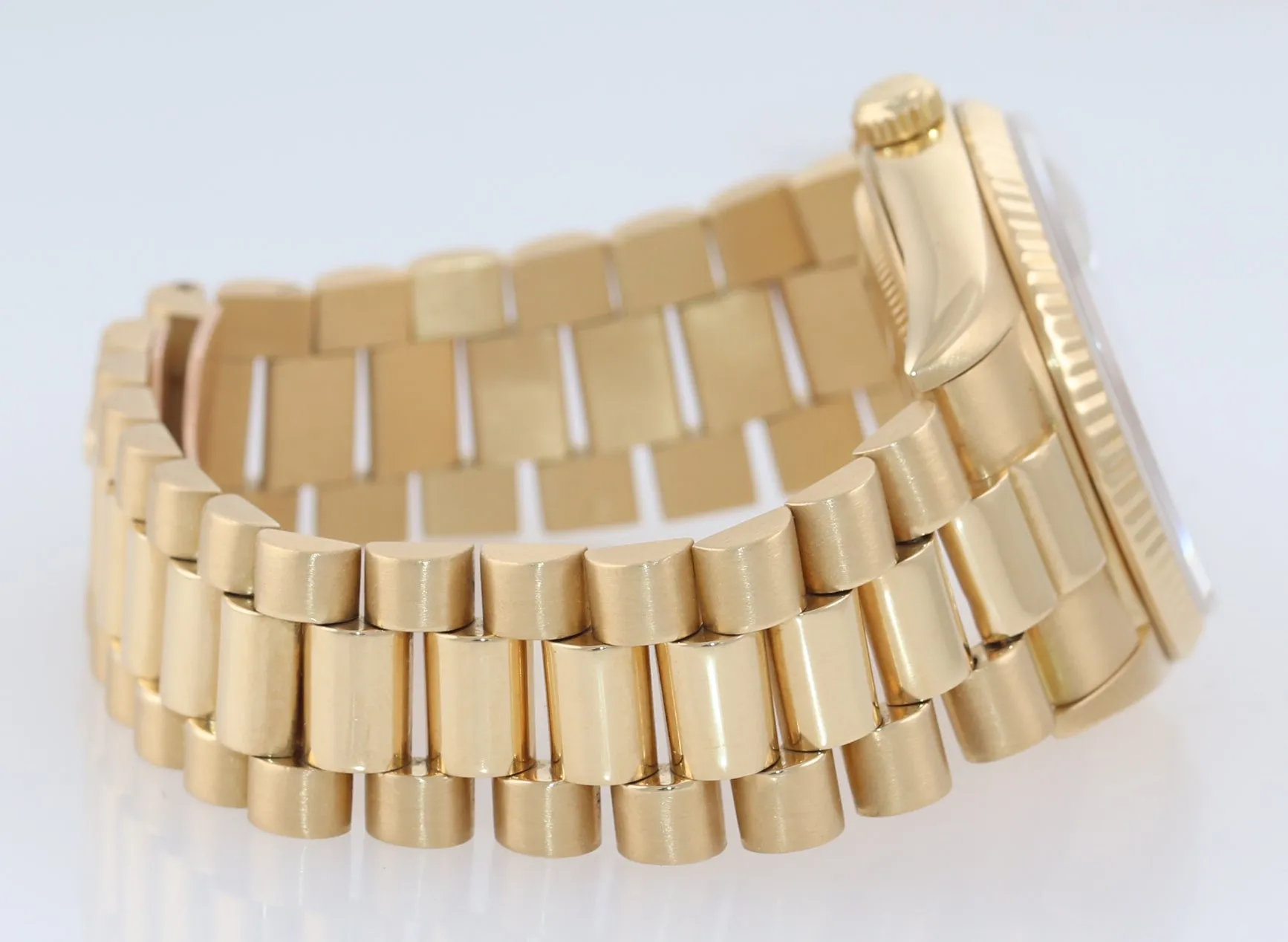 Rolex President 36mm Champagne Double Quickset 18K Yellow Gold Watch 18238