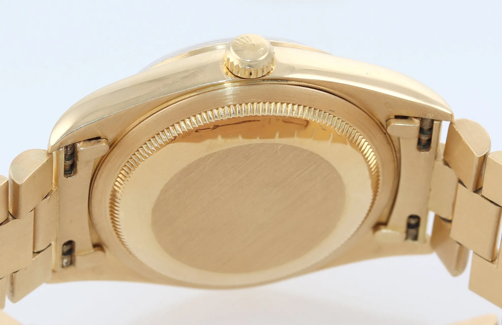 Rolex President 36mm Champagne Double Quickset 18K Yellow Gold Watch 18238