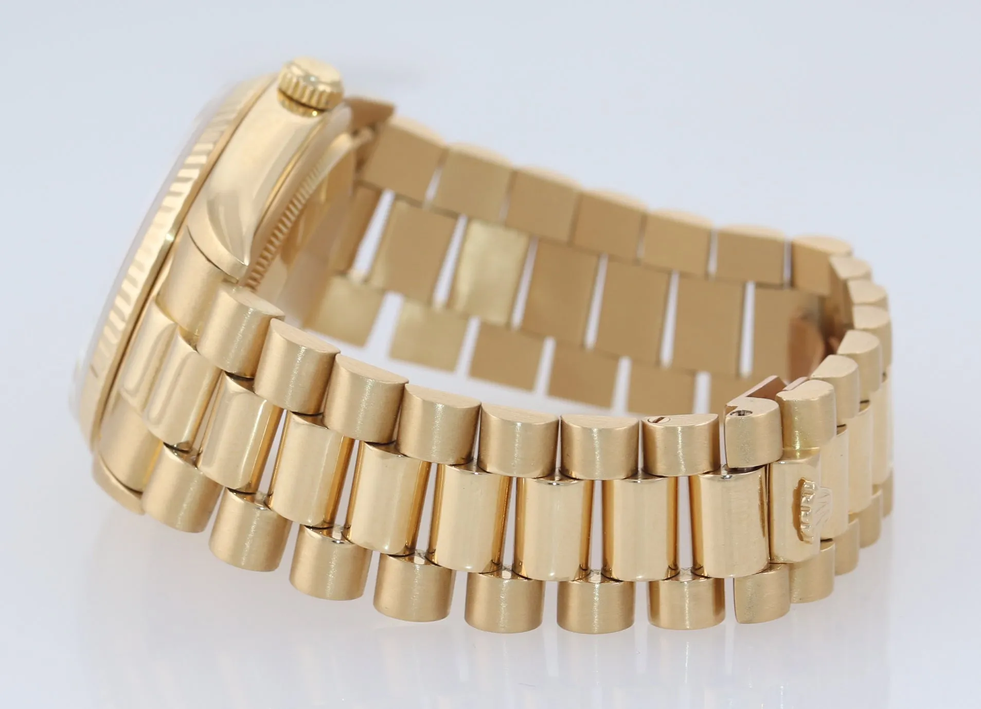 Rolex President 36mm Champagne Double Quickset 18K Yellow Gold Watch 18238