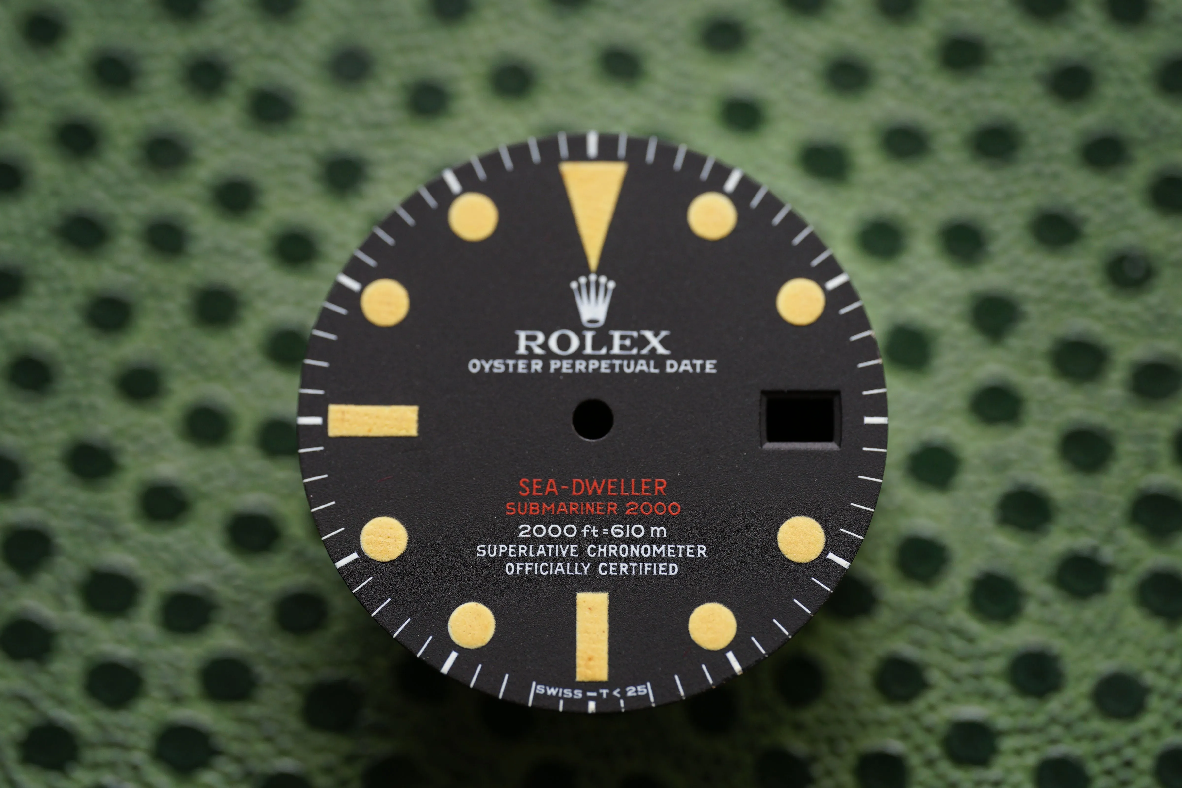 Rolex "Matte double red MKIII Dial" Zifferblatt für Sea-Dweller 1665