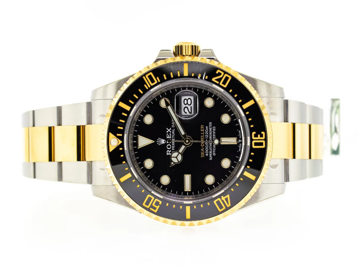 Rolex Sea-Dweller 43mm Yellow Gold & Steel Black Dial & Black Bezel 126603