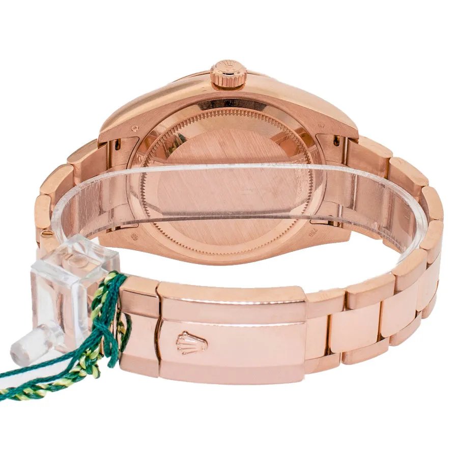 Rolex Sky-Dweller 42mm Everose Gold Dark Rhodium Index Dial Fluted Bezel 326935DKR