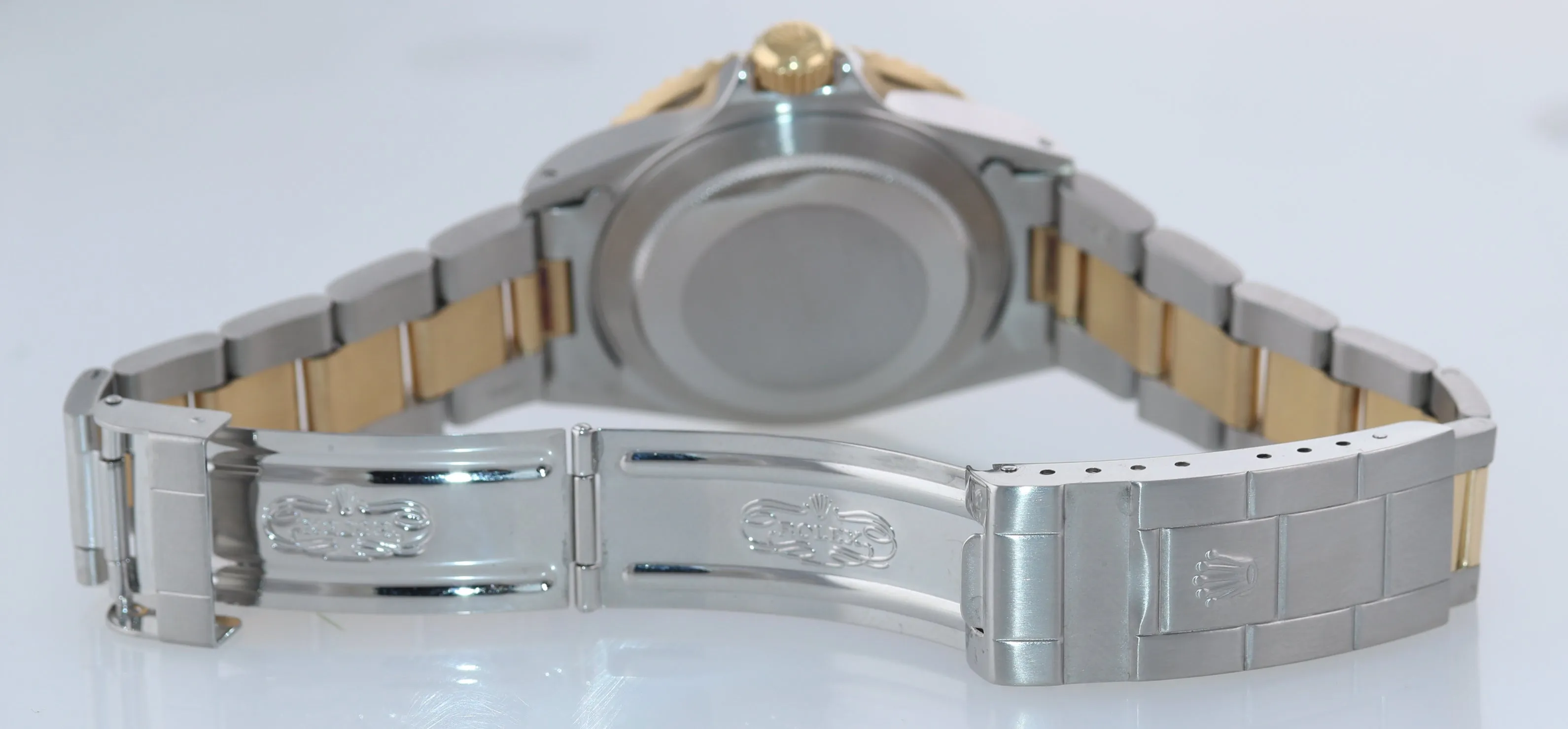 Rolex Submariner 16803 Blue 18k Yellow Gold Two-Tone 40mm Dive Watch Box