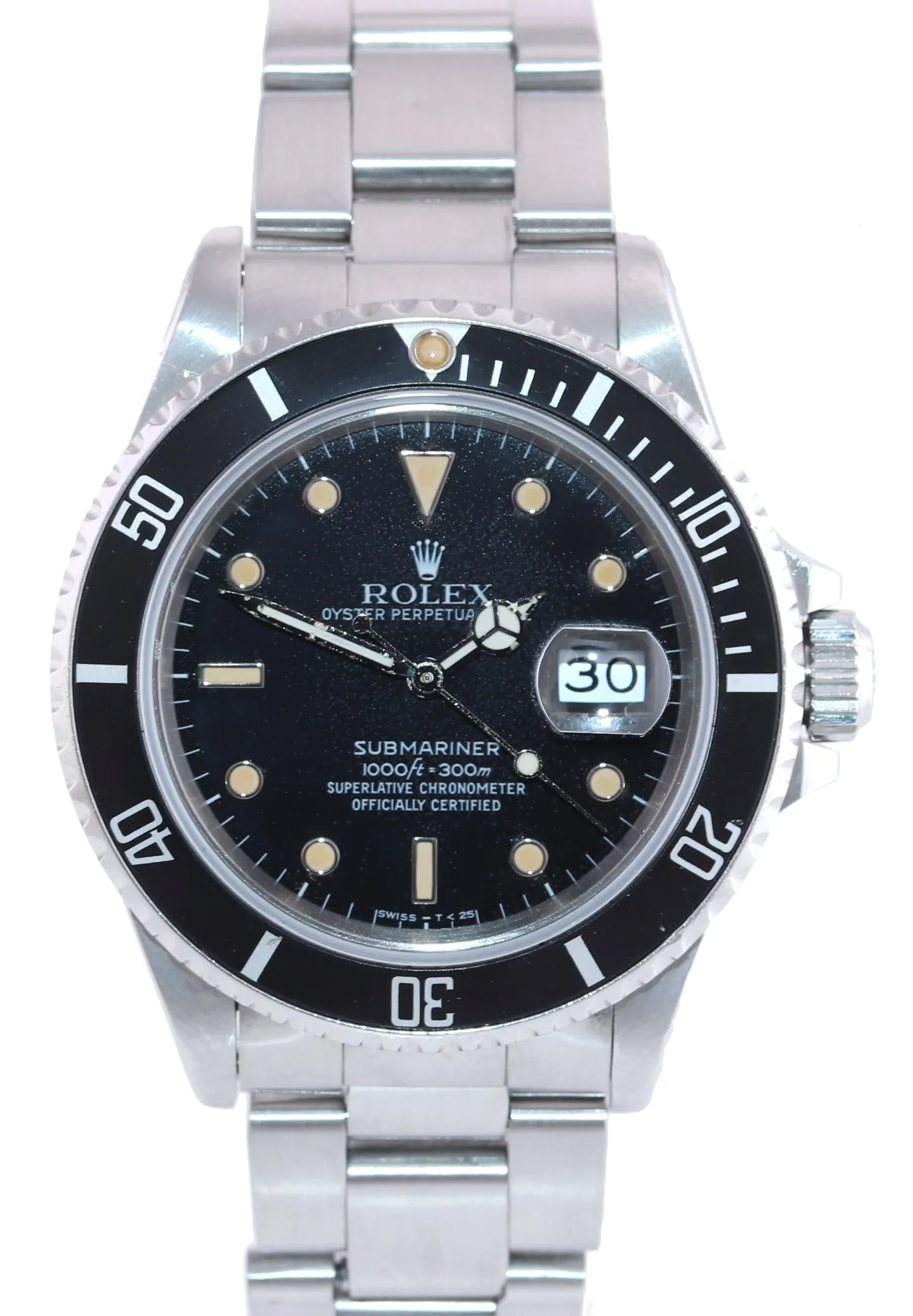 Rolex Submariner Date 168000 Steel Black 40mm Dive Watch Box