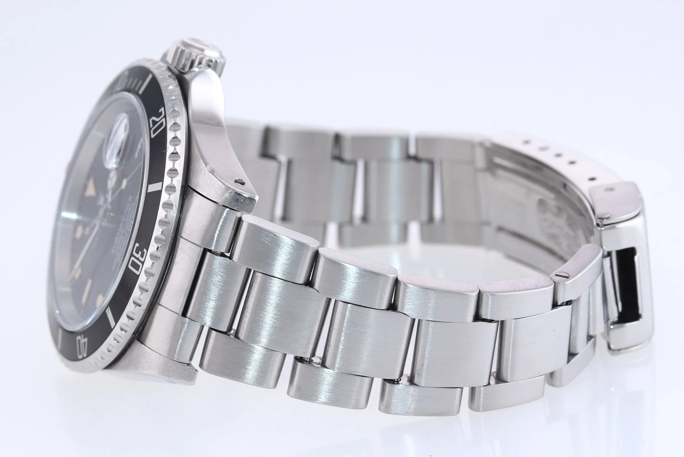 Rolex Submariner Date 168000 Steel Black 40mm Dive Watch Box