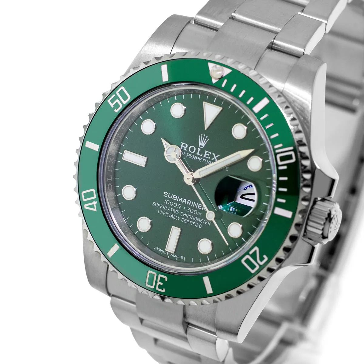 Rolex Submariner Date "The Hulk" 40mm Stainless Steel Green Dial & Green Bezel 116610LV