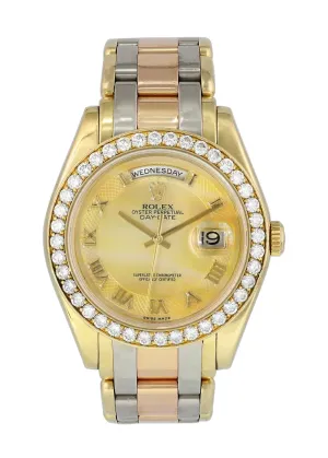 Rolex Tridor Day Date Perlmaster 18948  Mens Watch