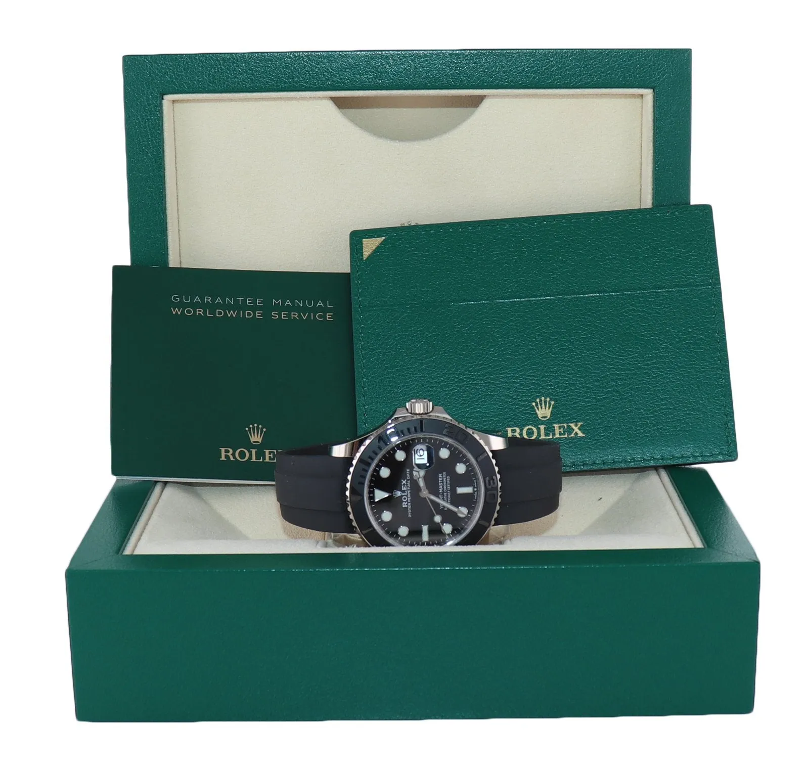 Rolex Yacht-Master 226659 18k White Gold 42mm Oysterflex Rubber Watch Box