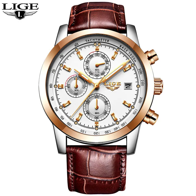 Rosewood Chronograph Water Resistant Watch