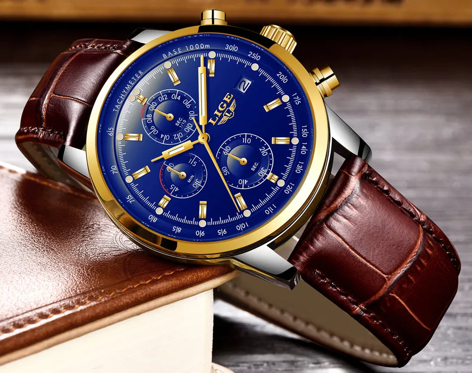 Rosewood Chronograph Water Resistant Watch
