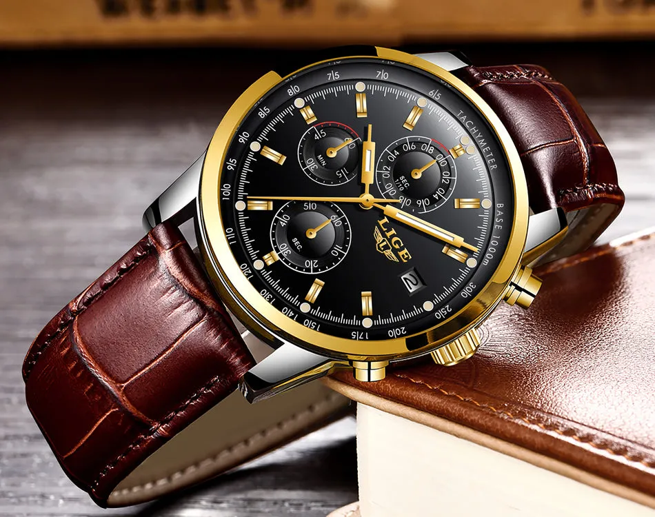 Rosewood Chronograph Water Resistant Watch