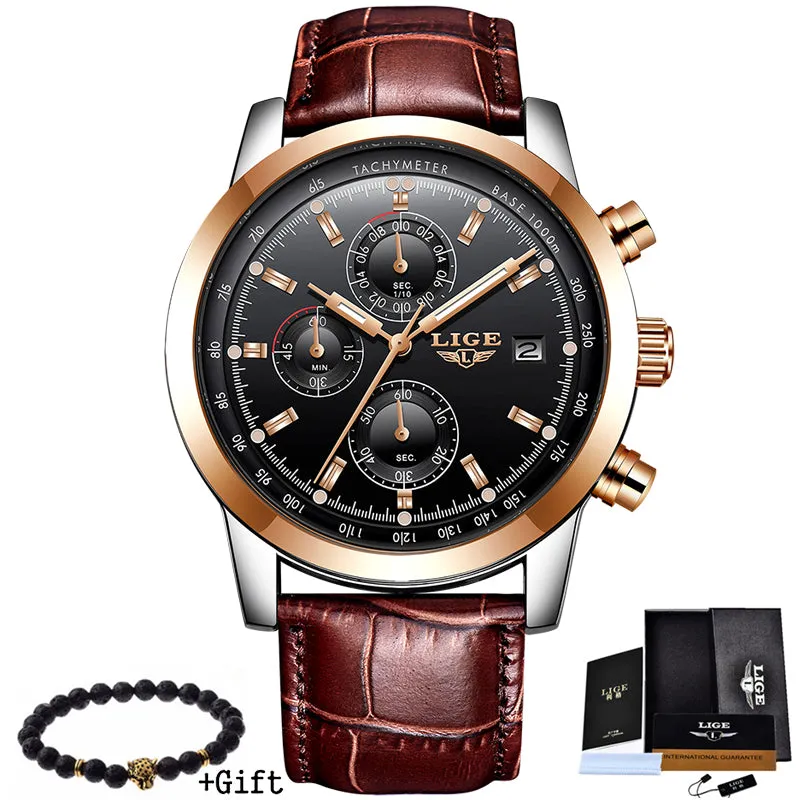 Rosewood Chronograph Water Resistant Watch