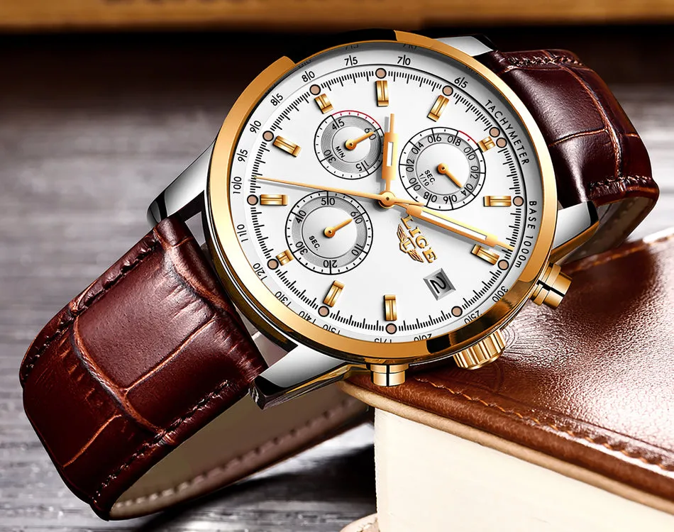 Rosewood Chronograph Water Resistant Watch