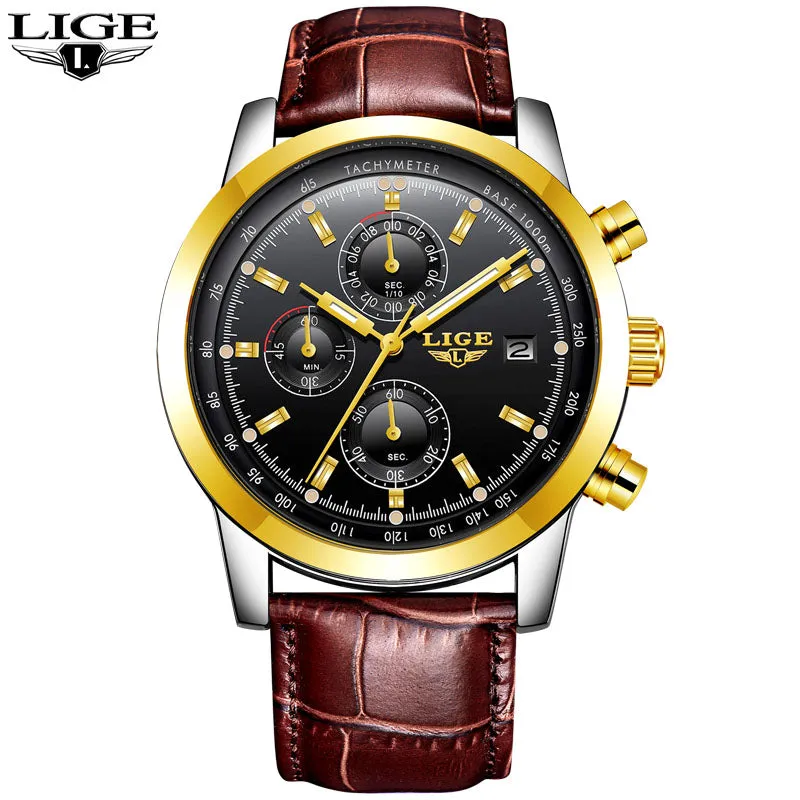 Rosewood Chronograph Water Resistant Watch