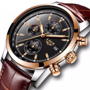 Rosewood Chronograph Water Resistant Watch