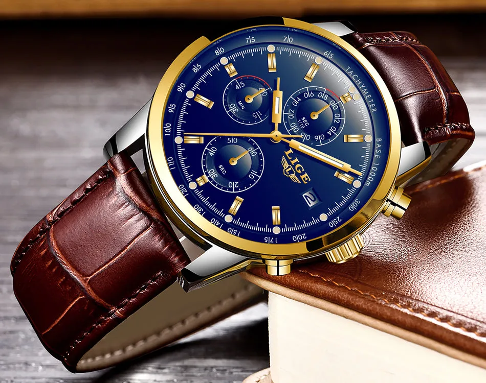 Rosewood Chronograph Water Resistant Watch