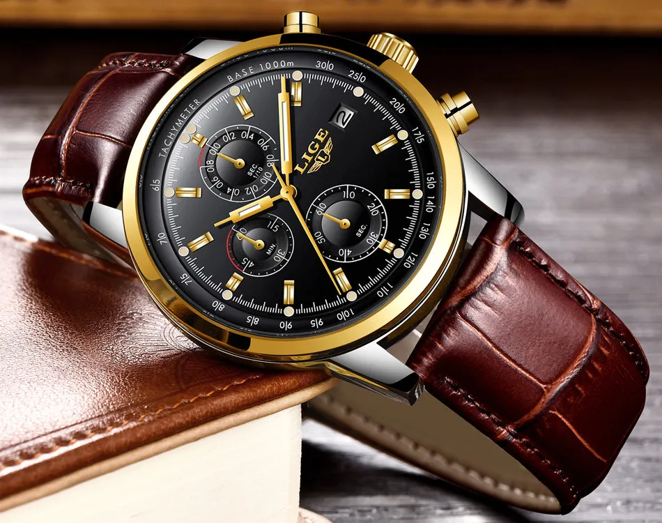 Rosewood Chronograph Water Resistant Watch