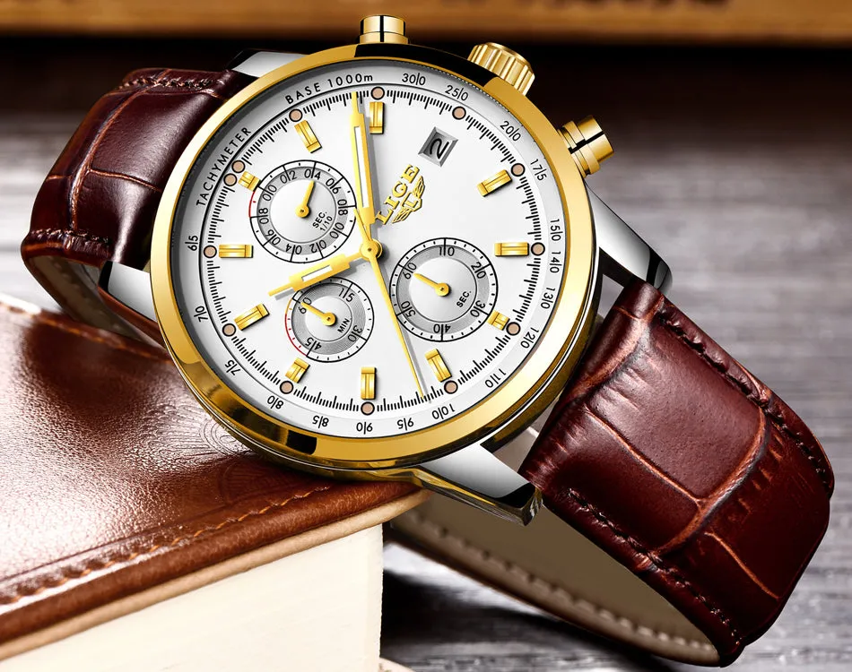 Rosewood Chronograph Water Resistant Watch