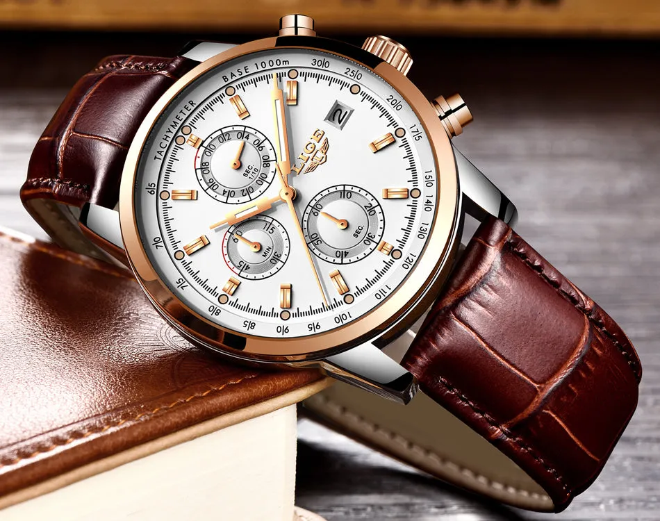 Rosewood Chronograph Water Resistant Watch
