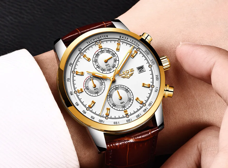 Rosewood Chronograph Water Resistant Watch