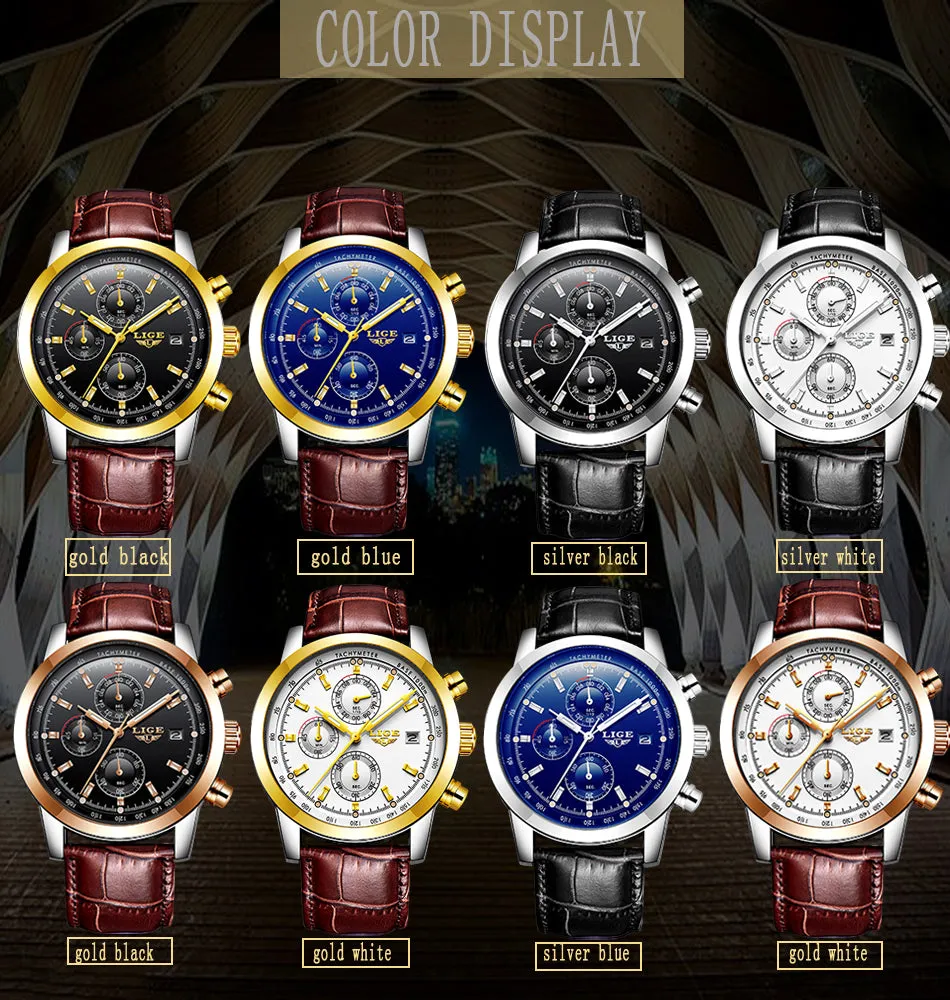 Rosewood Chronograph Water Resistant Watch