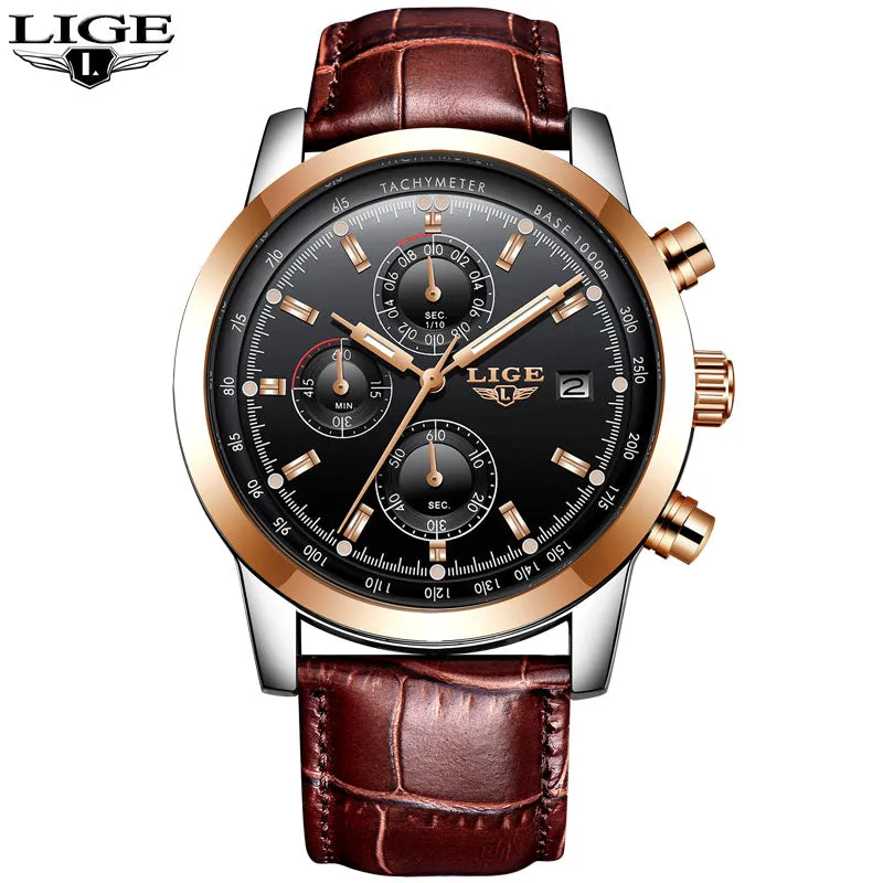 Rosewood Chronograph Water Resistant Watch