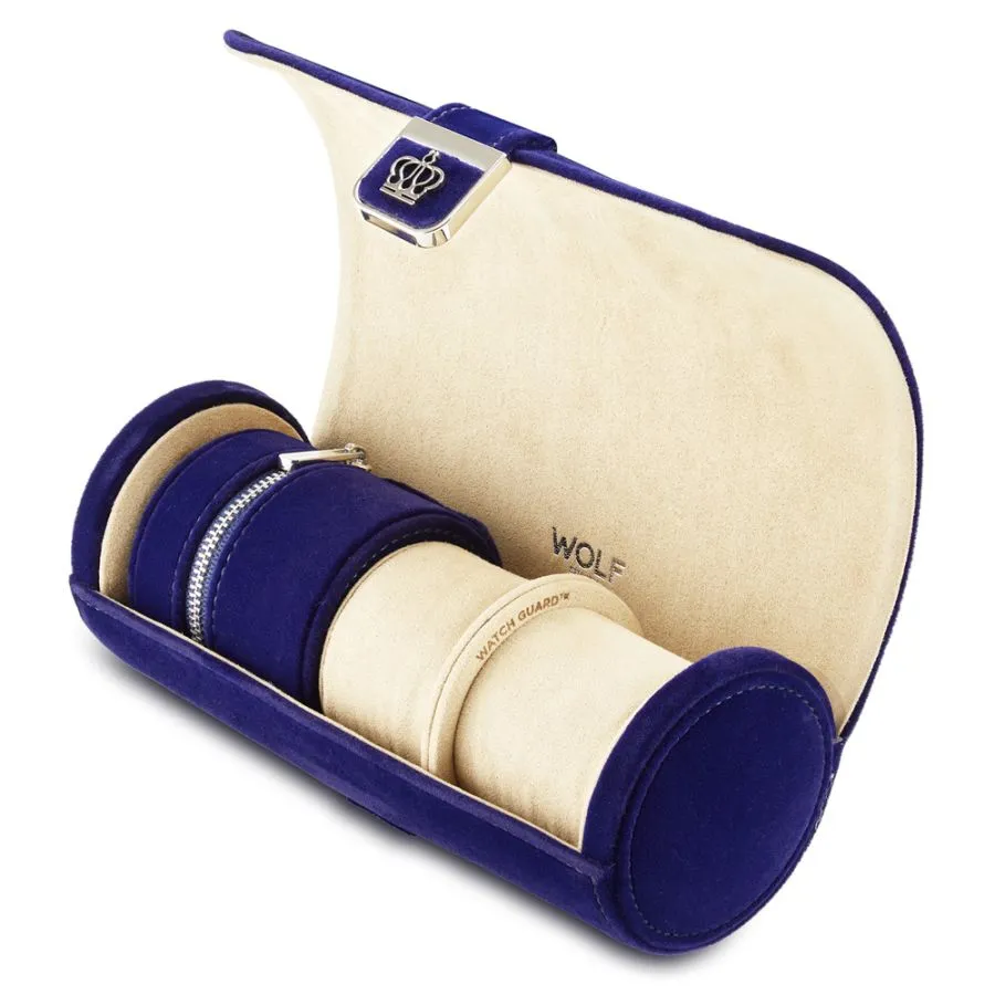 Royal Asscher Double Watch Roll With Jewelry-Storage