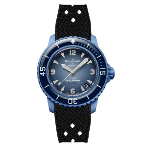 Rubber Strap for Blancpain X Swatch Atlantic Ocean - Black (2415)