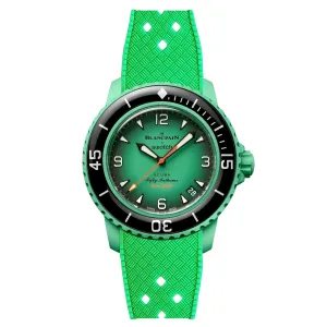 Rubber Strap for Blancpain X Swatch Indian Ocean - Indian Ocean Green (2415)