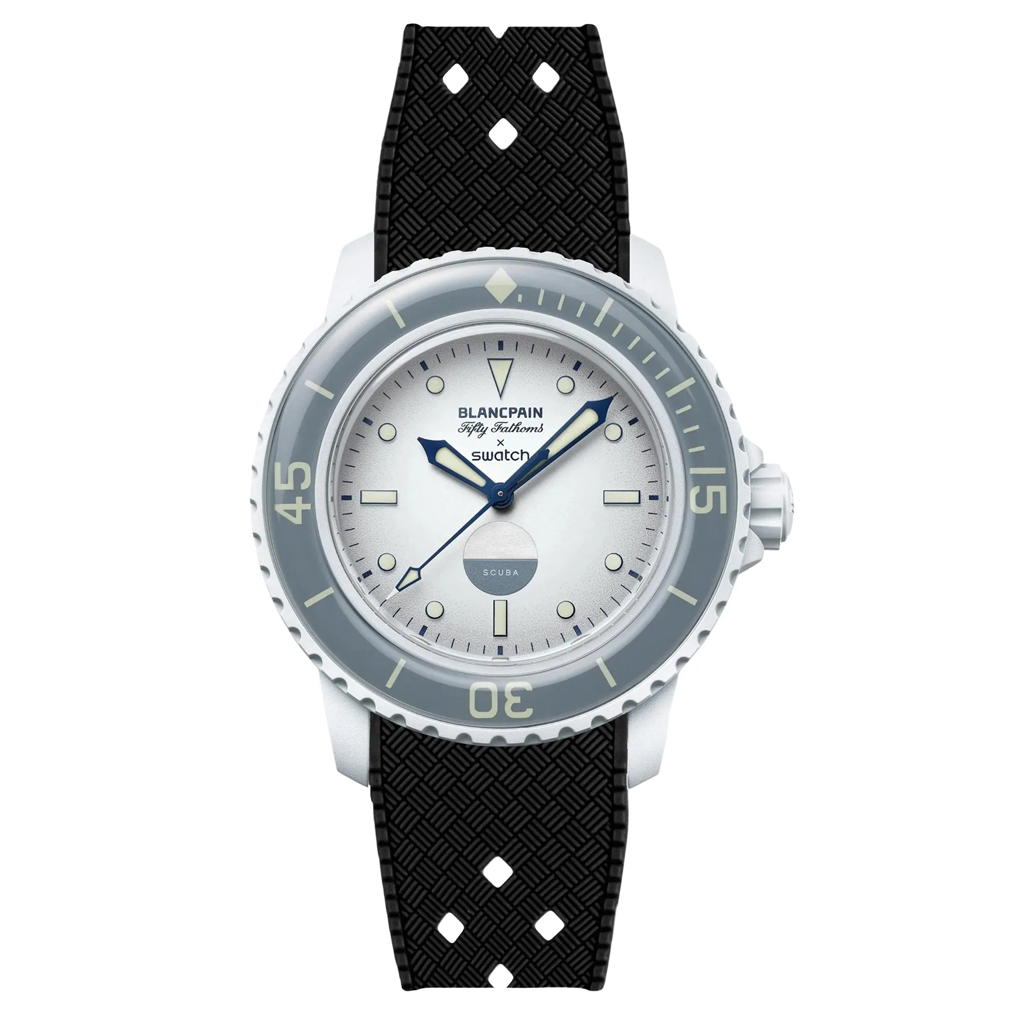 Rubber Strap for Blancpain X Swatch Pacific Ocean - Pacific Yellow (2415)